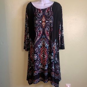 Ice Silk long sleeved dress